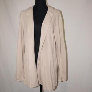 Caslon tan blazer made from breathable 100 percent cotton